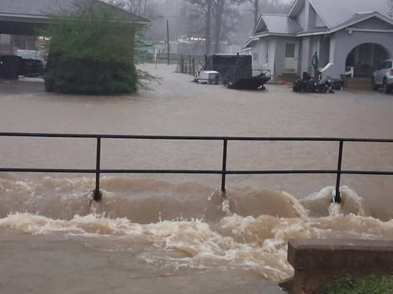 Major flooding is happening in Baldwyn.